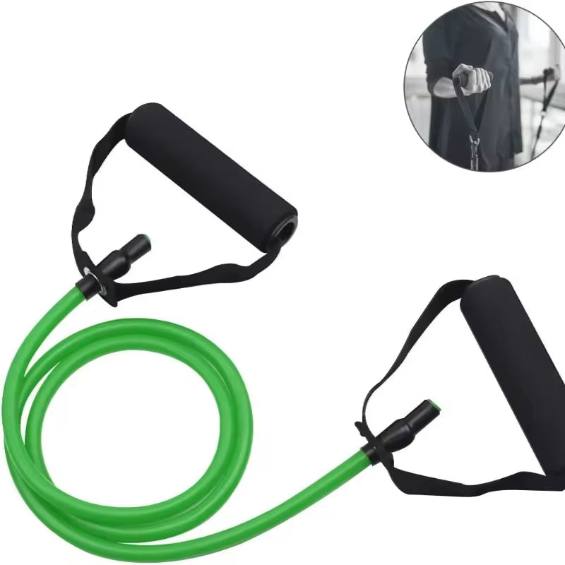 Professional Resistance Bands for Hot Yoga - 5 Levels of Elasticity with Handles for Home Gym Muscle Training